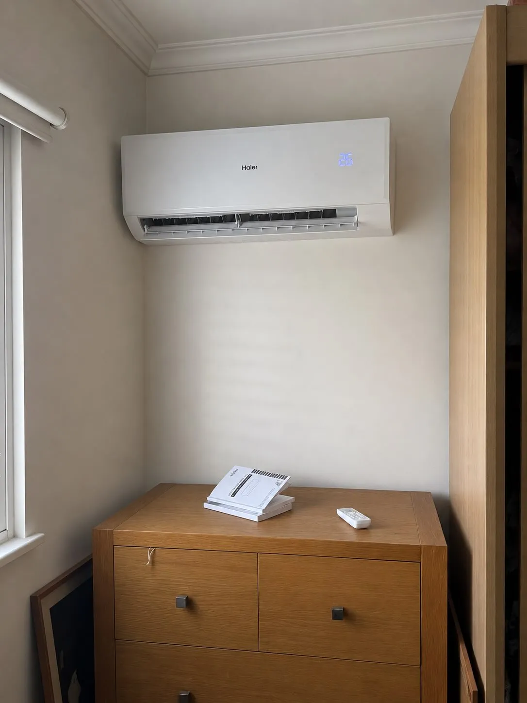 Bedroom, Haier: air conditioning installed by Urban Heating & Cooling, Hutton, Brentwood