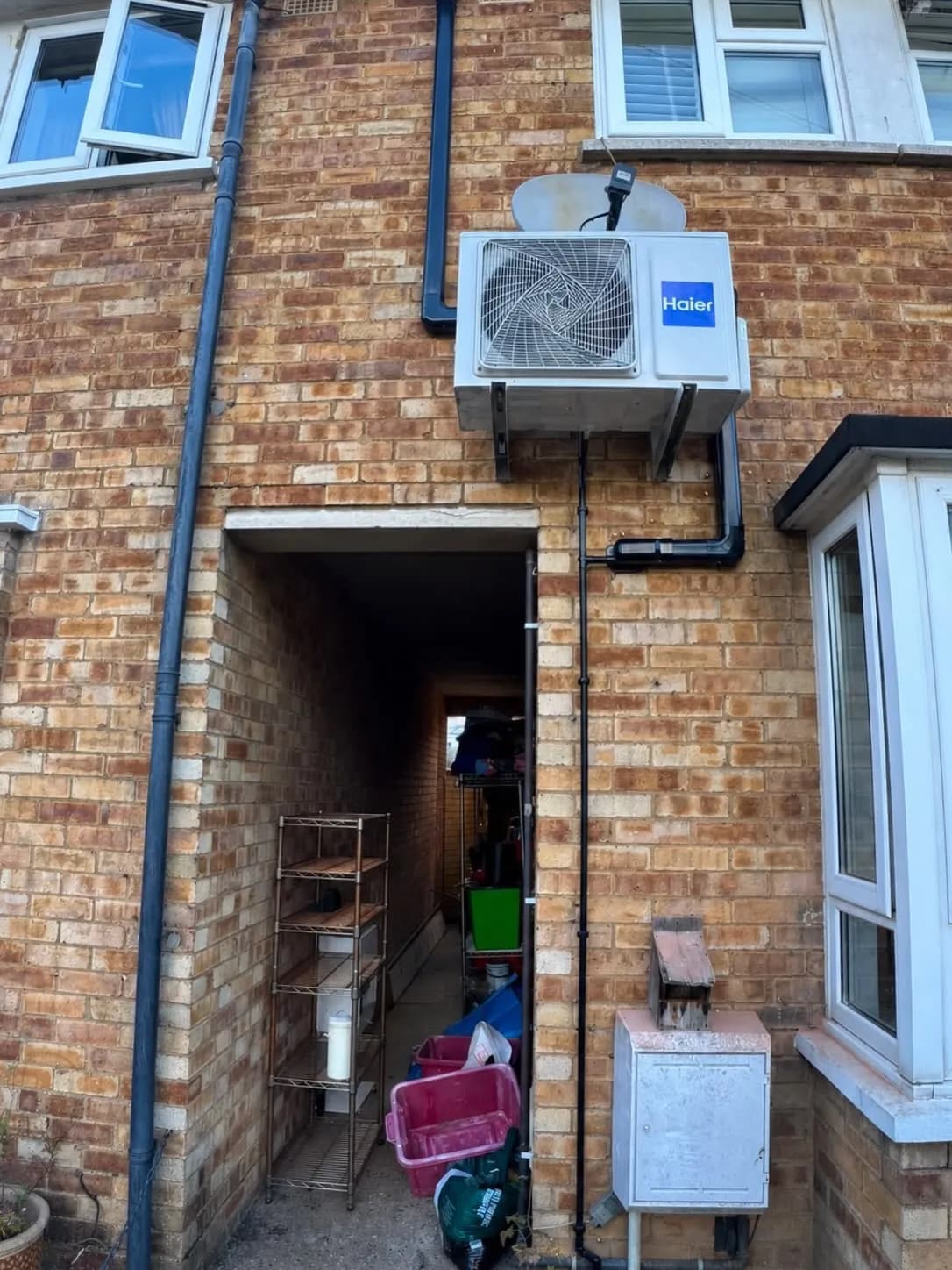 Outdoor unit: air conditioning installed by Urban Heating & Cooling, Hutton, Brentwood