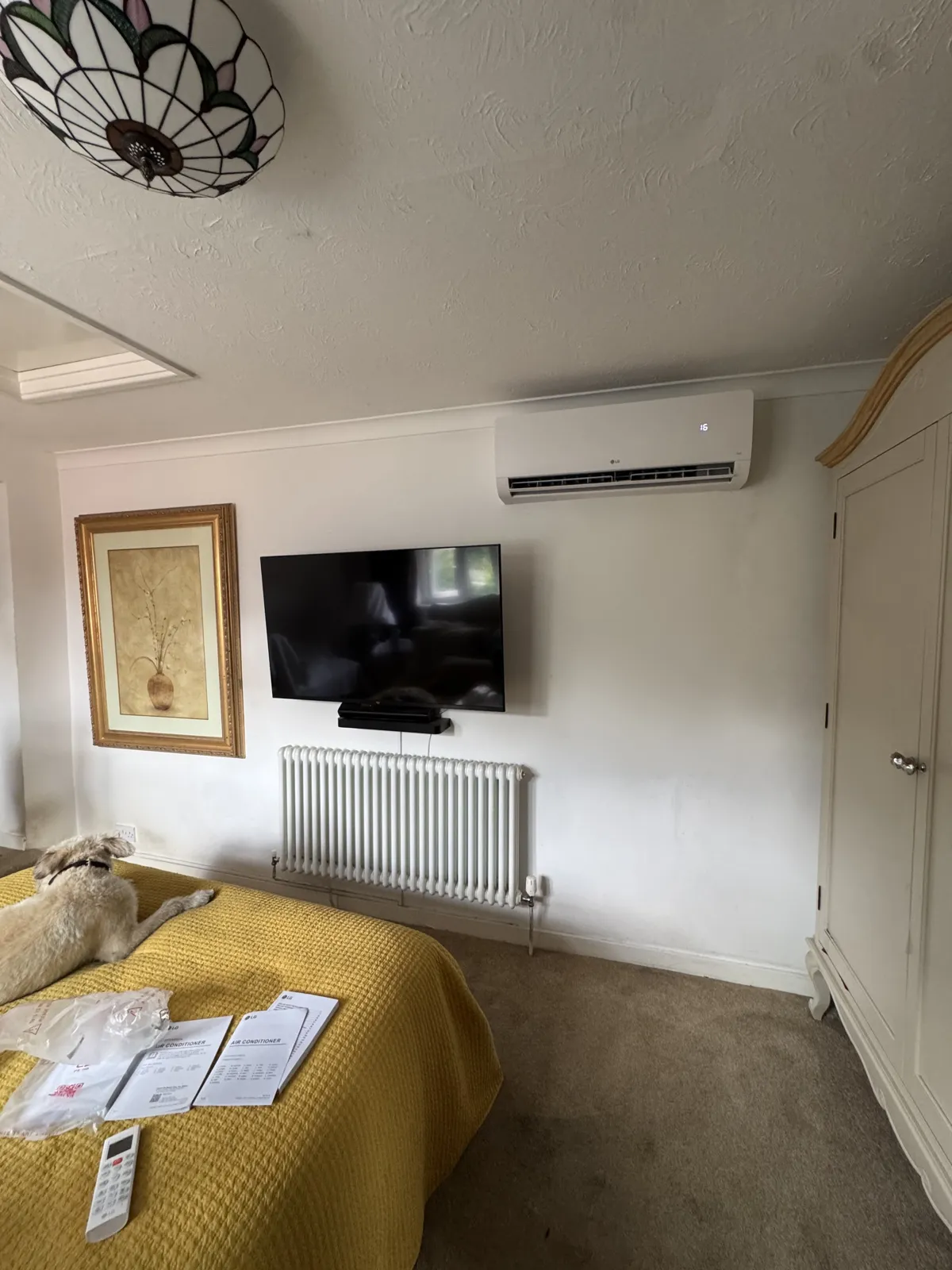 Bedroom, LG: air conditioning installed by Urban Heating & Cooling, Essex