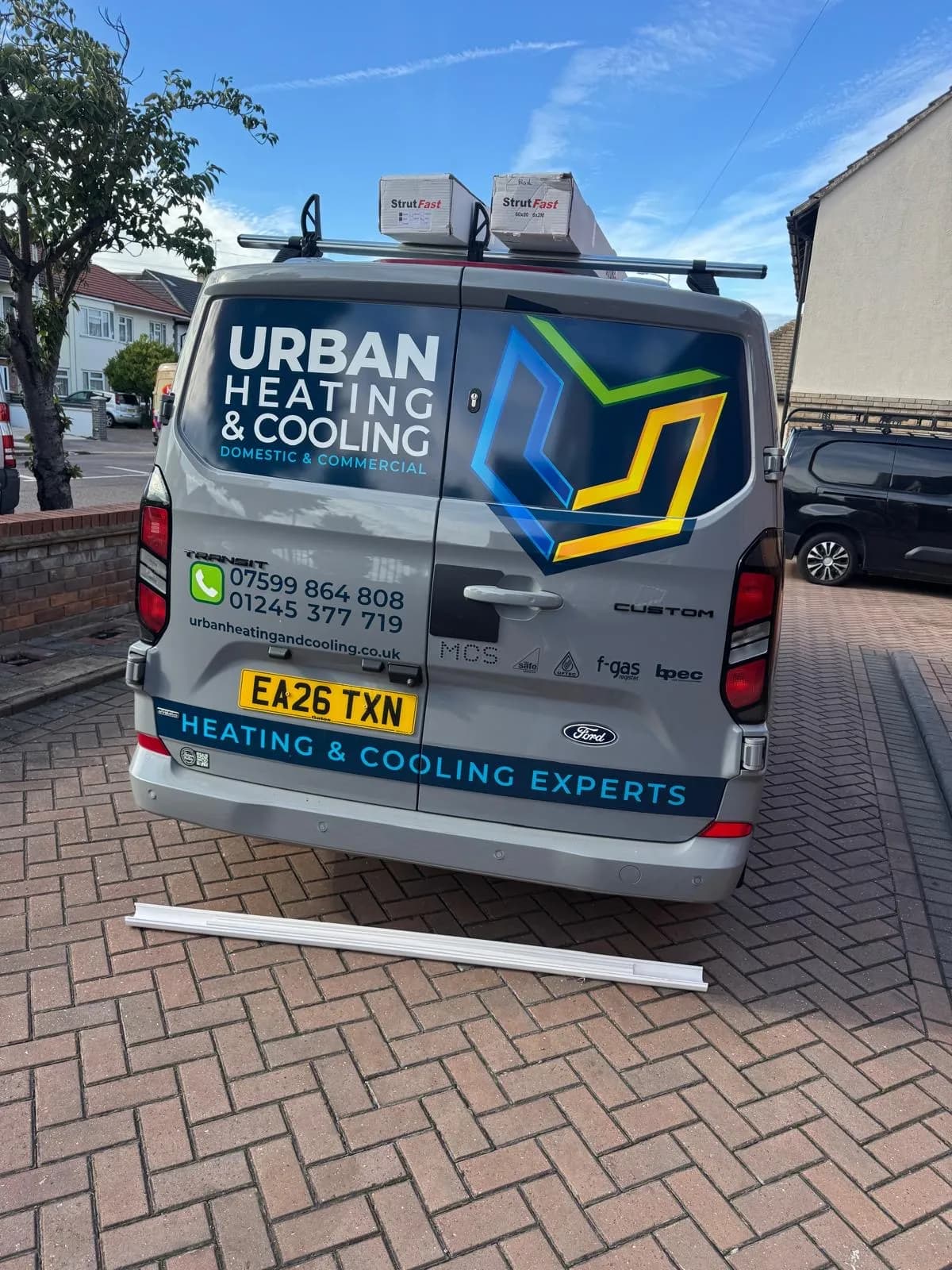 Urban Heating & Cooling branded van