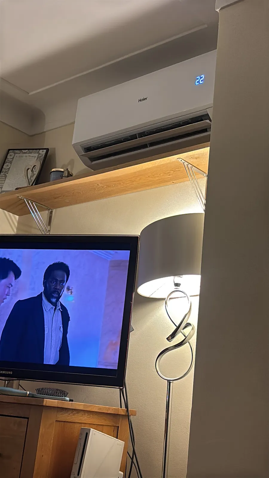 Living room: air conditioning installed by Urban Heating & Cooling, Writtle, Chelmsford